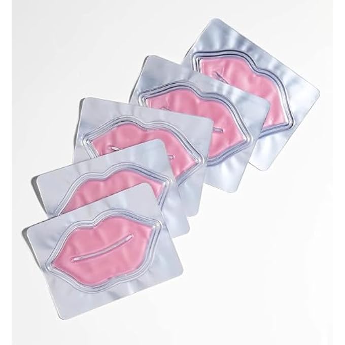 CALA HYDRATING AND NOURISHING KISSABLE HYDROGEL LIP MASKS WITH COLLAGEN AND ROSE FLOWER EXTRACT 5 PCS - Image 2